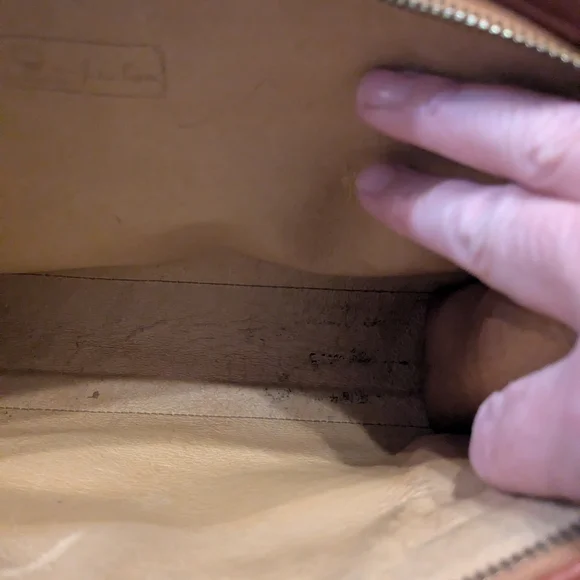 MCM Cognac Visetos Toiletry Bag
